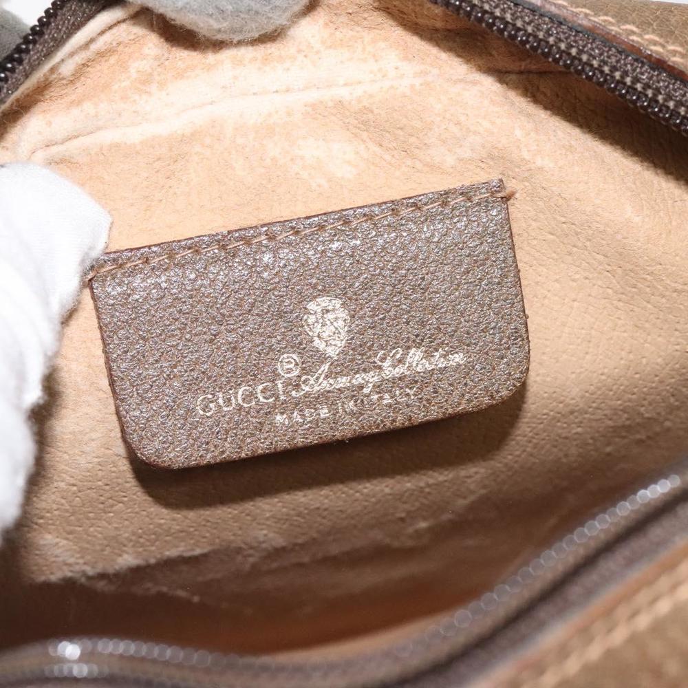 GUCCI GG Supreme Web Sherry Line Clutch Bag PVC Beige Gold 89 01 034 Auth 119132 - Picture 10 of 16